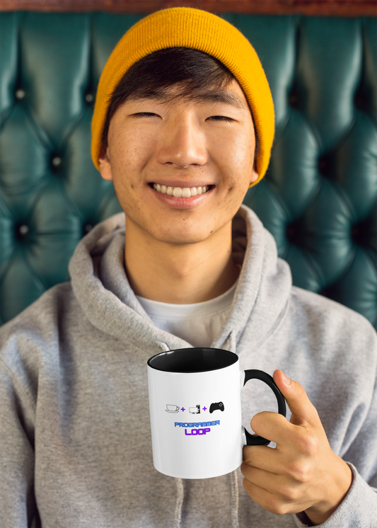 Programmer Coffee Mug, Programmer loop mug, two toned mug